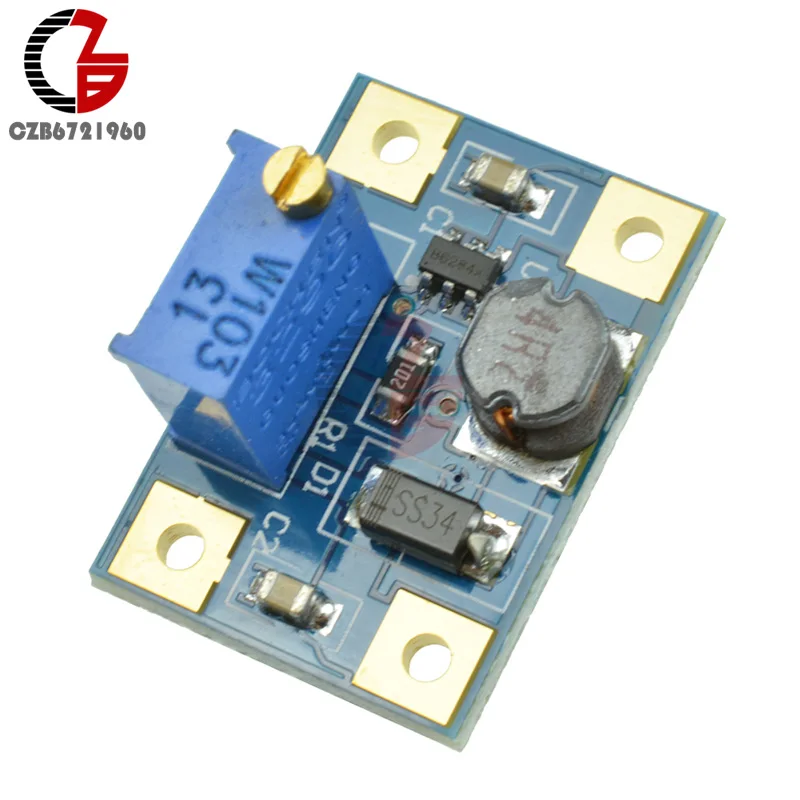 5 шт. DC-DC 2-24V постоянного тока до 2-28 в 2A SX1308 Регулируемый повышающий Мощность модуль Step up повышающий преобразователь постоянного тока с доска