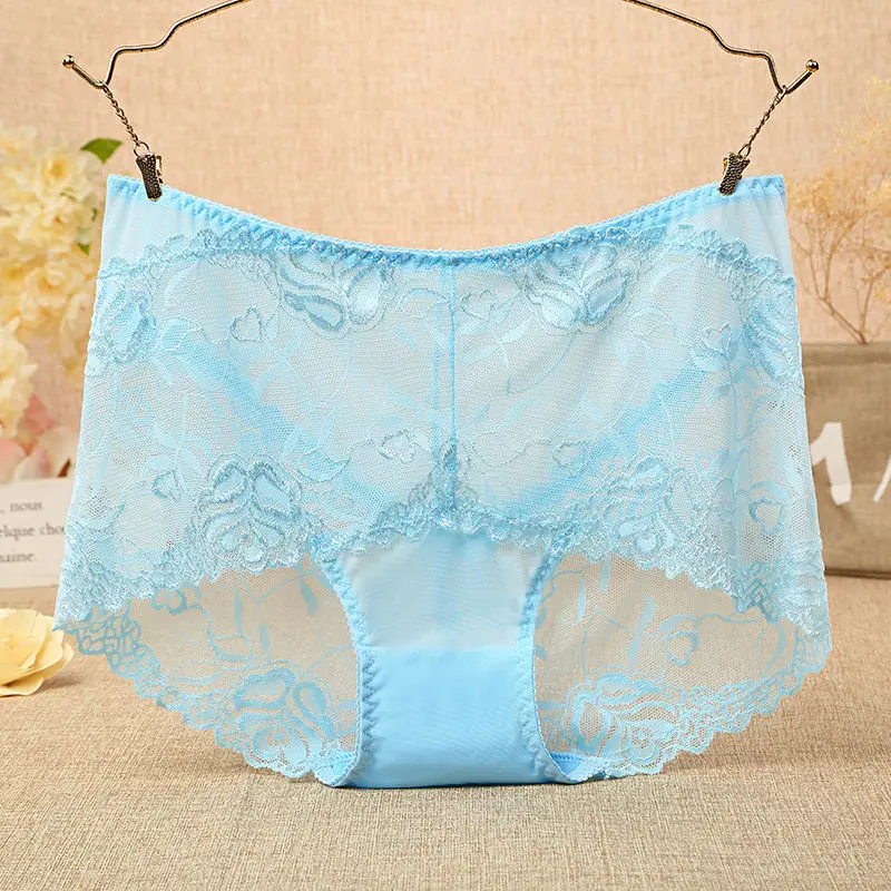 PRTYW Large Size Women Underwear Sexy Lace Women's Panties Transparent Briefs SeamlessLingerie Female Underpants |