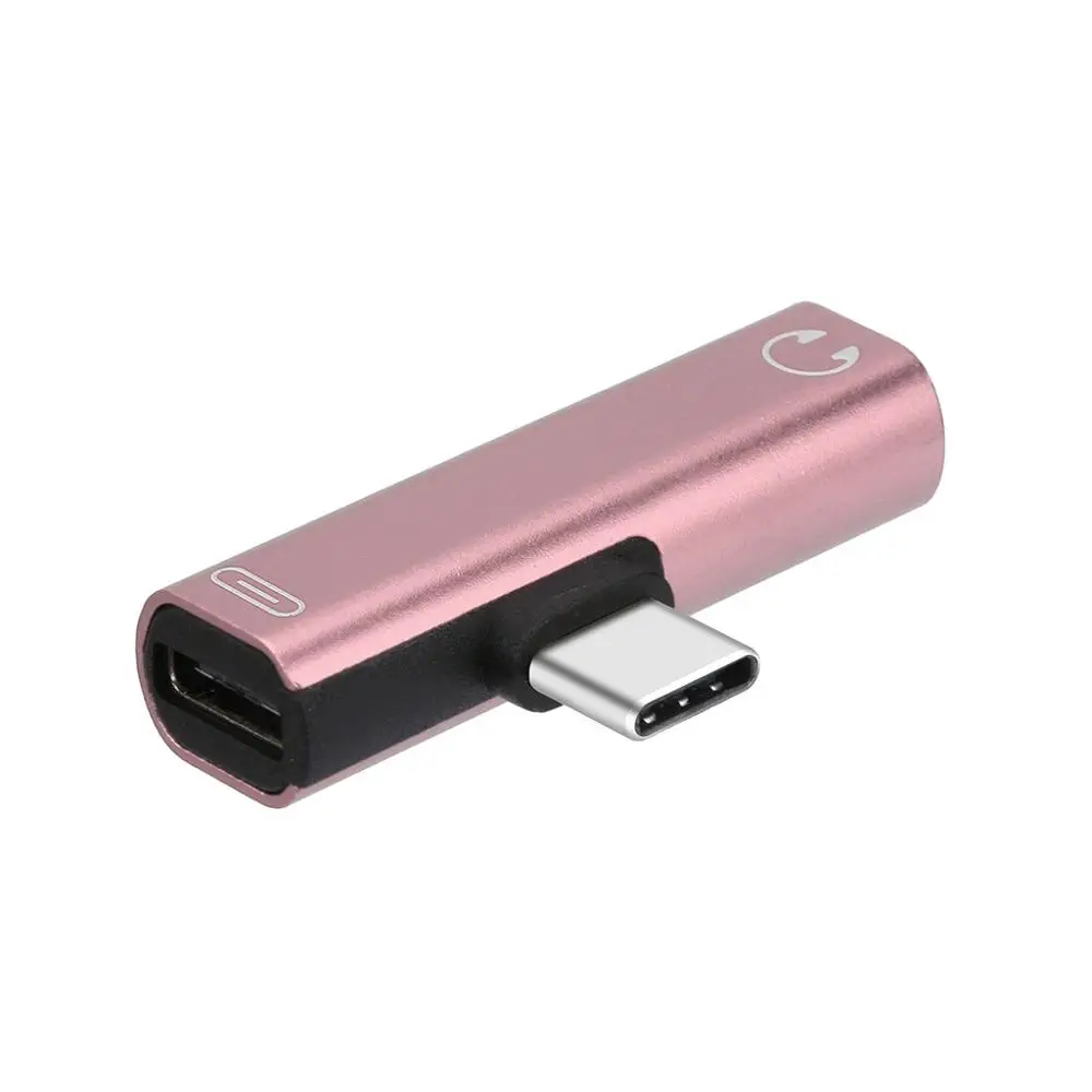 2 в 1 тип-c до 3 5 мм разъем для зарядки наушников конвертер usb Тип C аудио адаптер Xiaomi
