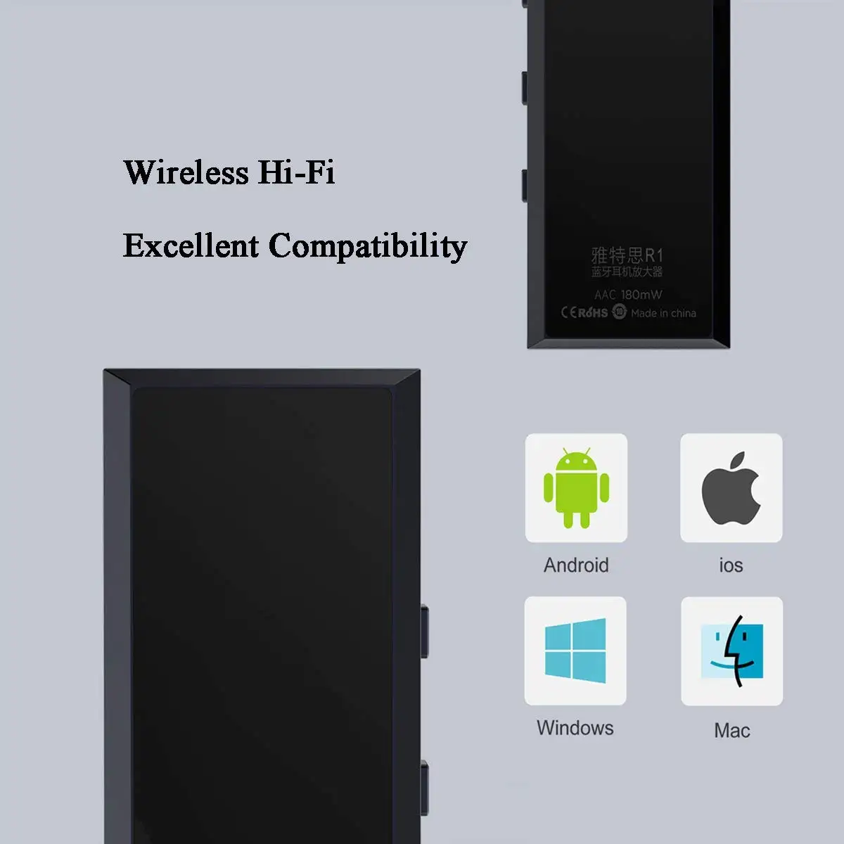 Artэкстремальный R1 HiFi беспроводной Bluetooth 4 1 CVC приемник портативный усилитель для