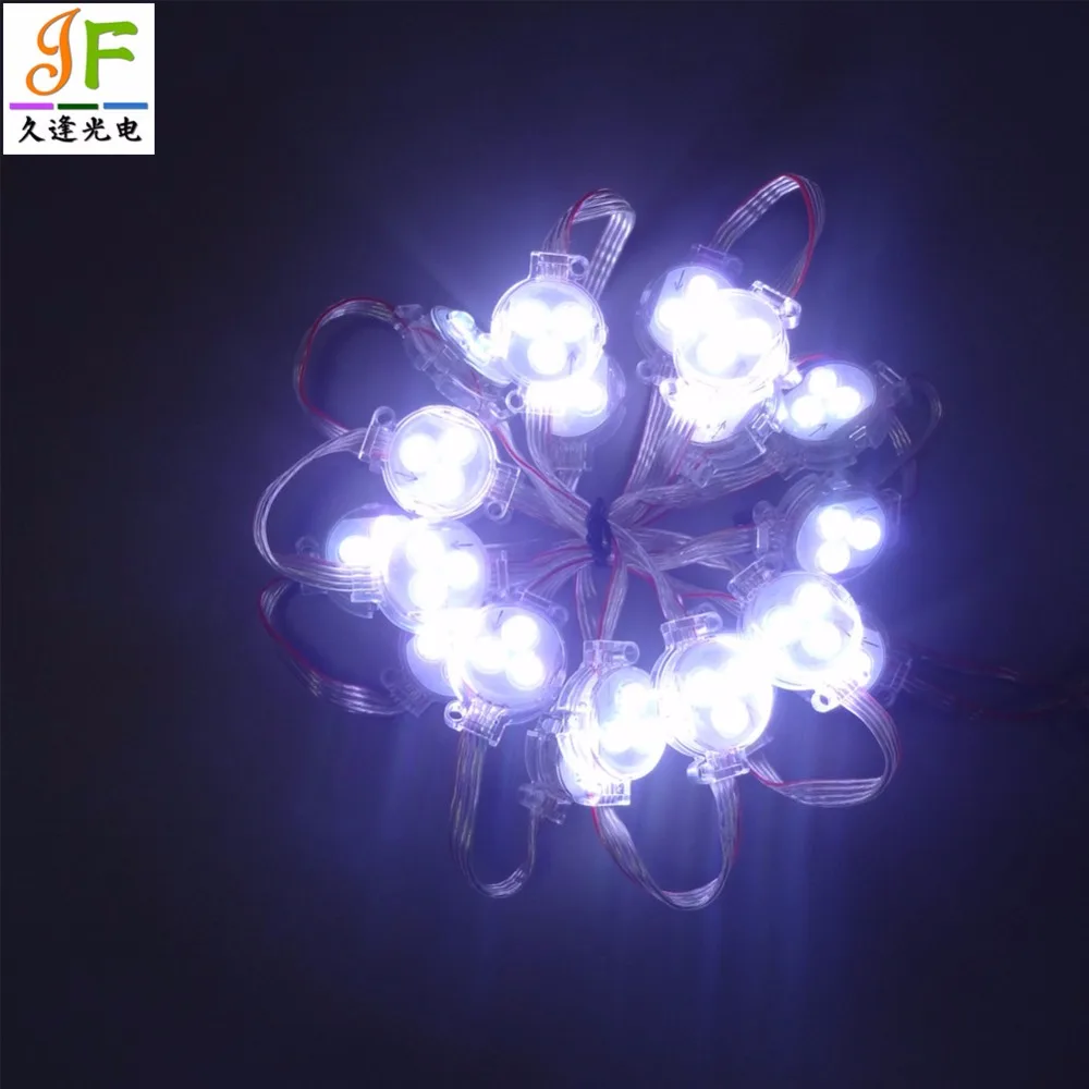 200 шт. 20 шт./лот WS2811 D30E 5050 RGB SMD 3 светодиодный S 30 мм сменный ЖК-экран свет IP65 светодиодный пиксельный RGB светодиодные лампы прозрачный coverDC12V