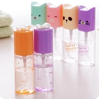 35ml cute refillable plastic spray bottle with animal printing lace bowknot cover make up tools accessaries 20pcslot p096