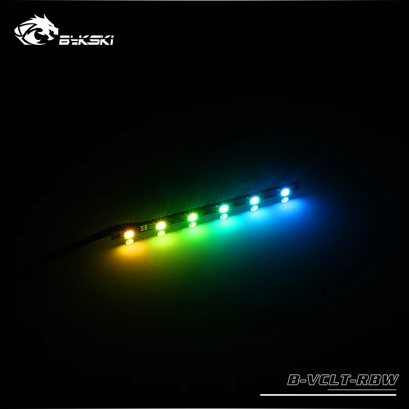 Bykski B-VCLT-RBW/B-VCLT-RGB светодиодный светильник бусины для GPU cpu блок 70-200 мм водяного охлаждения кулер Замена поддержка MOBO RGB/RBW - Цвет лезвия: RBW 100X6