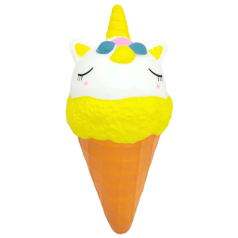 Jumbo Kawaii мягкие Мультяшные галактические чашки Единорог сжимает мороженое большой PU мягкие медленно поднимающиеся Ароматические сжимаемые игрушки антистресс - Цвет: 19cm height-b