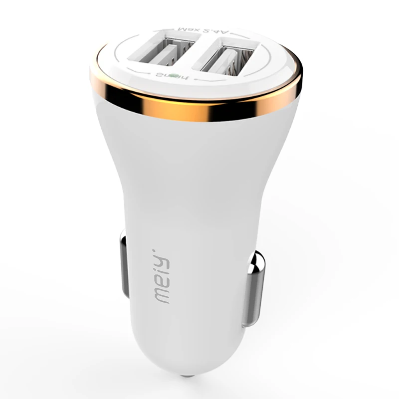 Meiyi C31 2 USB выход Автомобильное зарядное устройство 2.4A Макс (реальный) Быстрая
