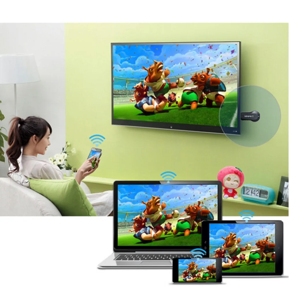 MiraScreen Android и IOS Smart Mirroring Sync устройство для мобильных устройств беспроводной Wi Fi ТВ