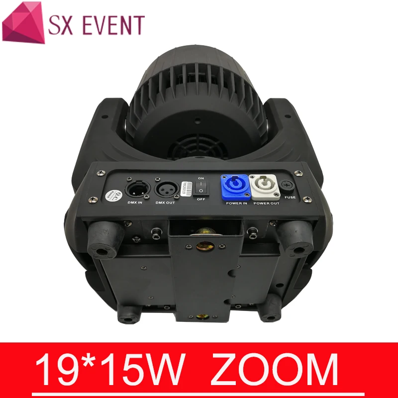 4 шт светильник s + 1 шт. F чехол 19x15 Вт RGBW 4in1 стирка/луч/зум DMX512 Moving головной