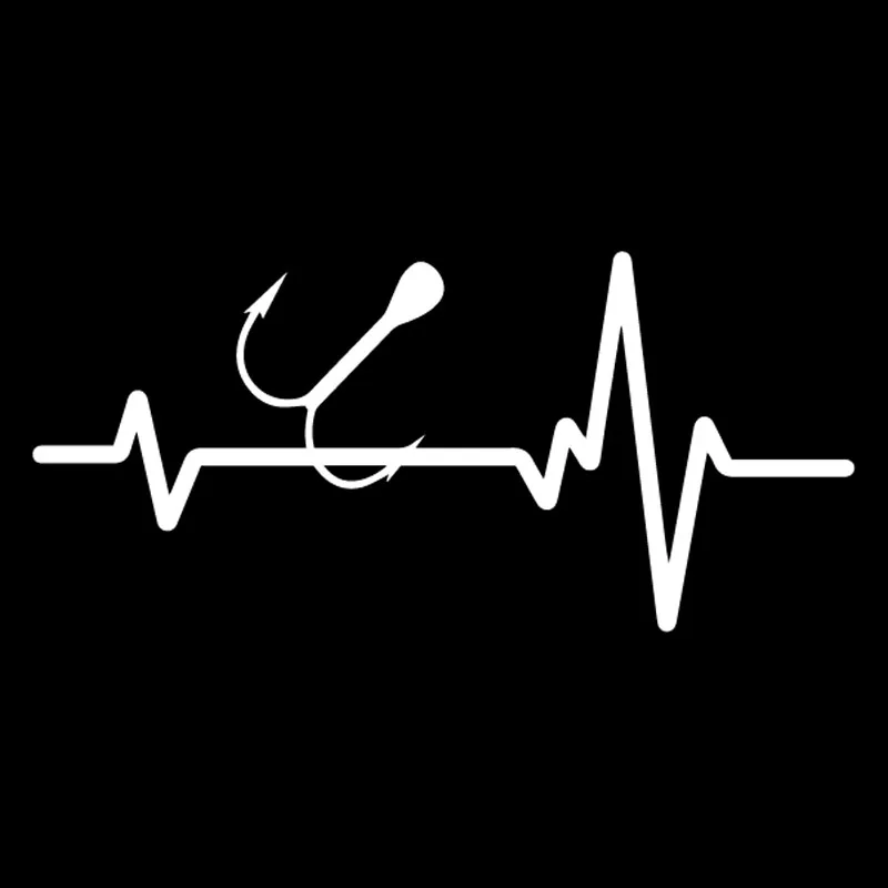 YJZT 17 см * 7 8 Виниловая пленка для оклеивания автомобилей Стикеры Heart Beat линия
