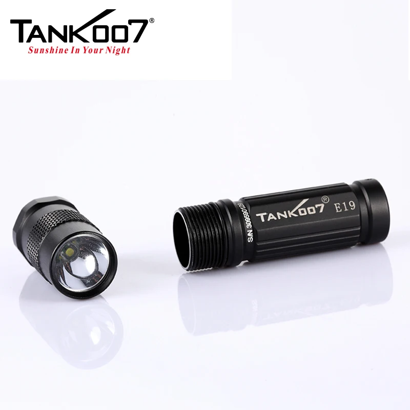 TANK007 E19 Водонепроницаемый IPX8 брелок с мини фонариком дизайн фонарь Cree XPG R5 Linterna