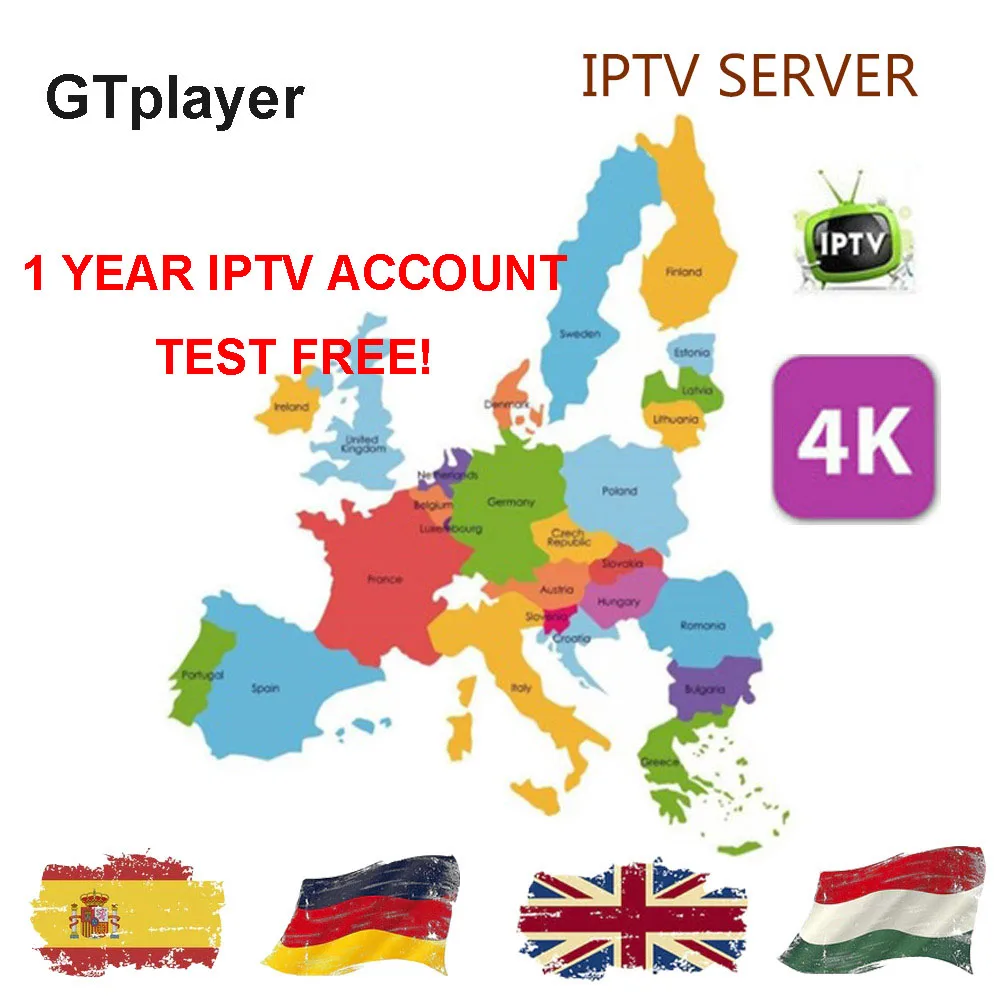 Медиаплеер GTmedia G1 tv Box 1 ГБ ОЗУ 8 Гб ПЗУ S905W Android 7,1 пульт дистанционного управления 4K 2K HD 2,4G встроенный Wifi ТВ-приставка IP tv - Цвет: ONLY 1Y IPTV(NO BOX)