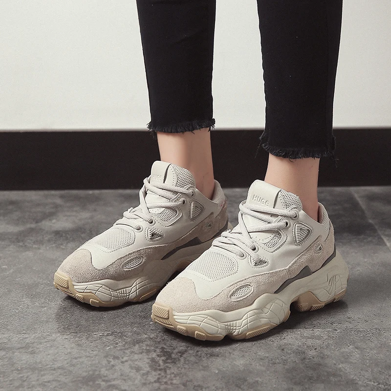 обувь женская Женская для бега визуально увеличивающая рост на 5 см кроссовки