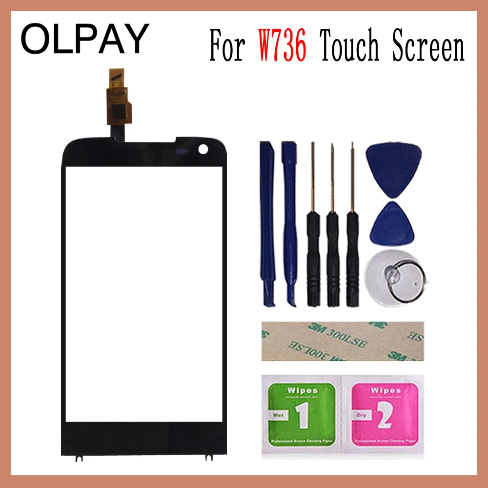 

Mobile Phone Touch Screen 5.0" inch For Philips W736 Front Glass Touchscreen Sensor Panel