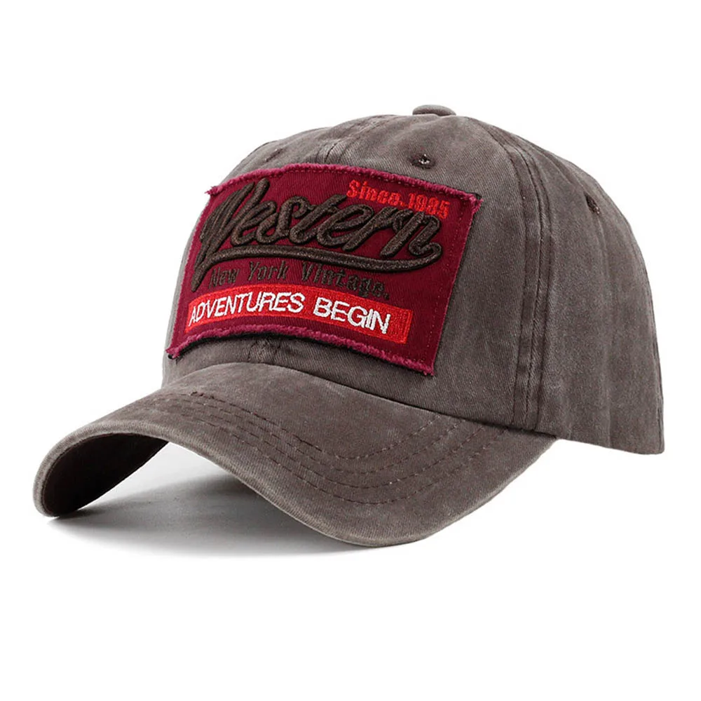 Brown Baseball Cap FS Зимняя кепка, уличная бейсболка с вышитыми буквами, винтажная бейсболка для мужчин и женщин, Кепка-Дальнобойщик, хлопковые шапки, красные, желтые, Gorra Hombre - Цвет: Brown Baseball Cap