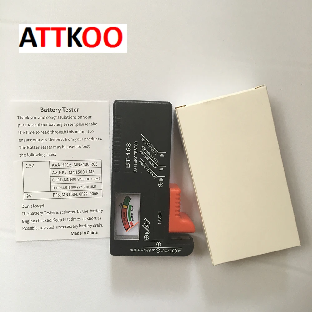 Измеритель заряда аккумуляторов BT168 AA/AAA/C/D/9 В/1 5 в|volt tester checker|tester checkervolt checker |