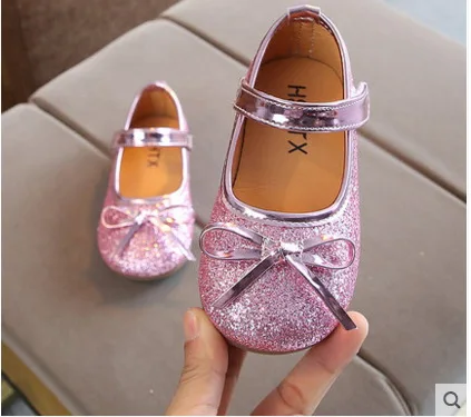 2019 NEW Spring Summer Baby Kids Shoes Girls Pu Leather Princess Bowtie Dress Toddler | Детская одежда и обувь