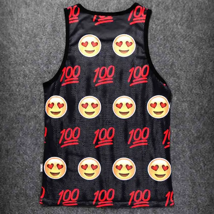 Mr.1991INC Смешные смайлики выражение сетки жилеты Для мужчин топы без рукавов с