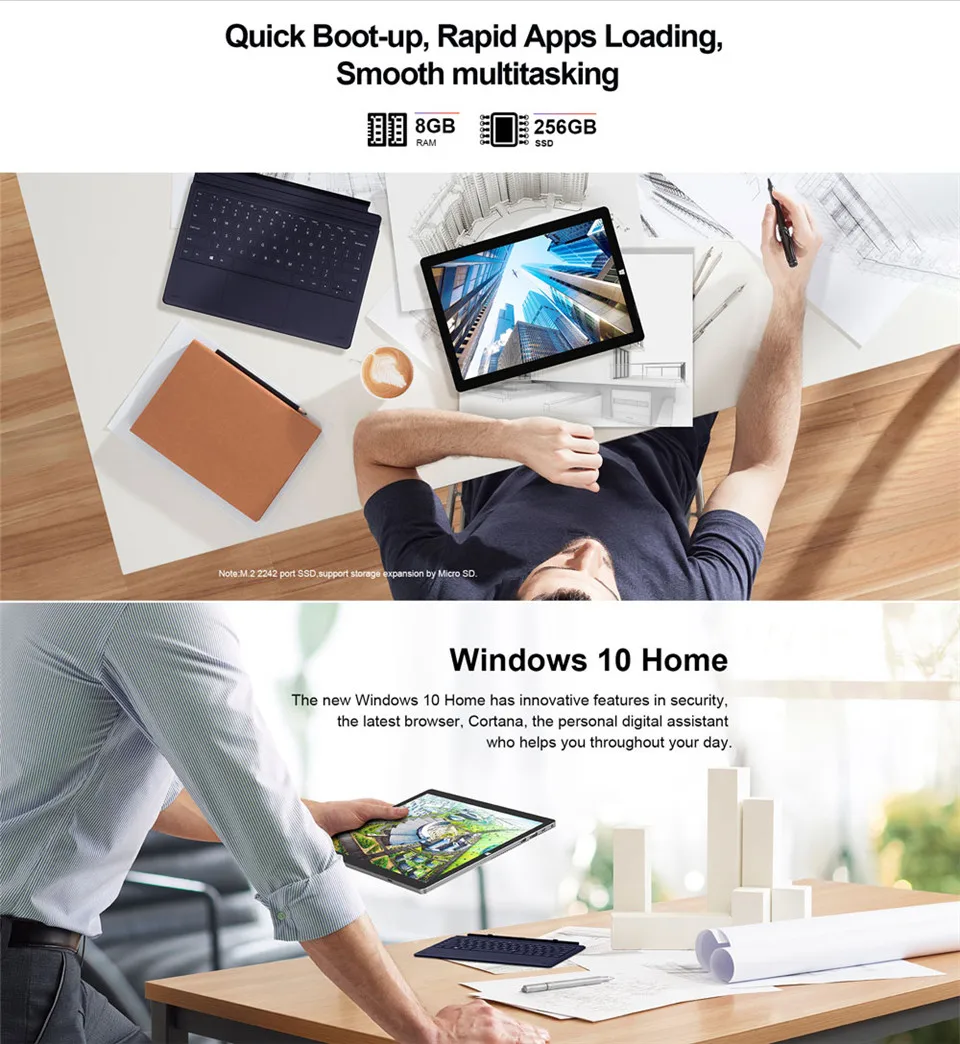 Teclast X6 PRO планшетный ПК 12,6 дюймов 1920X2880 8 ГБ ОЗУ 256 Гб ПЗУ двухъядерный Windows 10 Домашняя FHD ips Двойная камера HDMI 2 в 1 планшеты