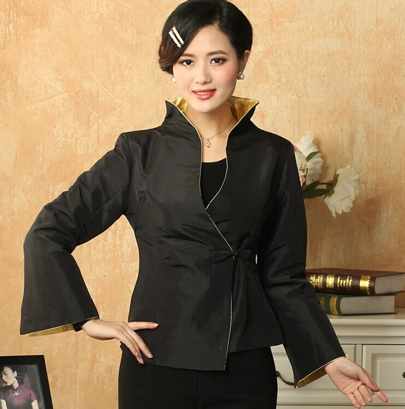 Новинка 2021 модное оранжевое атласное женское пальто китайский классический