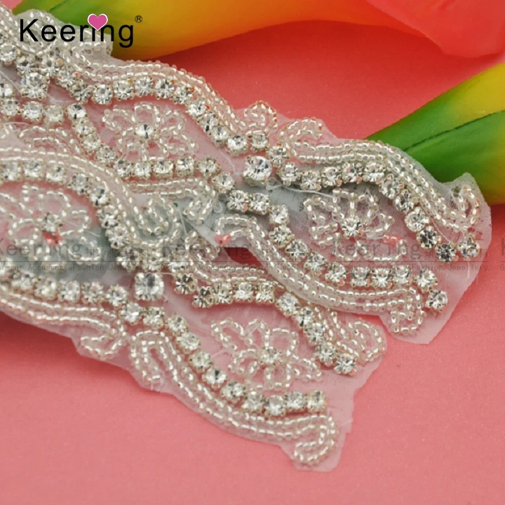 Серебряные украшения из горного хрусталя для шитья одежды аксессуары 4 см WRA