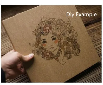 Винтажная чистая крафт-бумага пленка внутри самоклеющийся клейкий альбом ручная