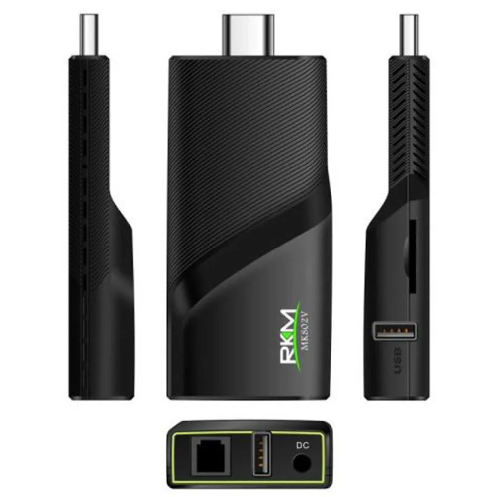RKM V5 RK3288 четырехъядерный процессор 2 ГБ 16 ГБ Android tv Box 2,4 г/5 ГГц WiFi H.265 Bluetooth 4,0 Смарт Мини ПК Поддержка RJ45 4K HD tv Stick
