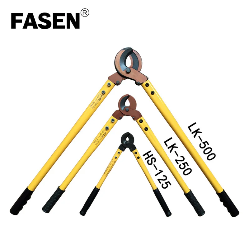 

HS-125/LK250/LK500 Hand Straight stretch Cable Cutter Plier, 500mm2 Wire Cutter Plier Hand Tool Hand Plier for Large cable