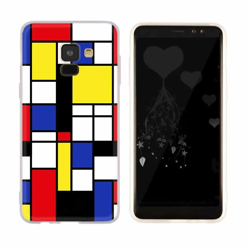 Mondrian художественный чехол для Samsung Галактики A12/A20/A51/A70/A20s/A21s/A32/A50/A50s/A42/A52/A72 5G A8 A7 A6