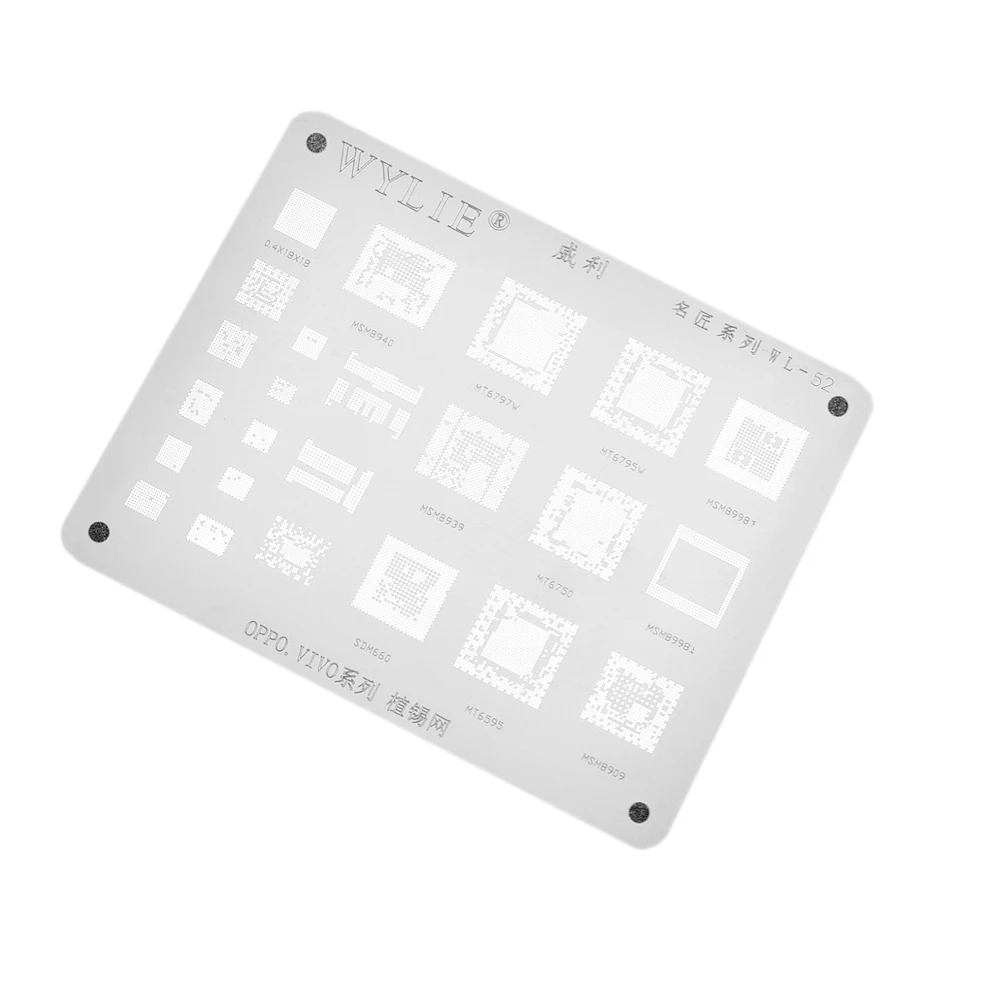 WYLIE cpu text Charm power IC трафарет для huawei samsung OPPO VIVO Xiaomi Charge Rebaling WL 52|Аксессуары