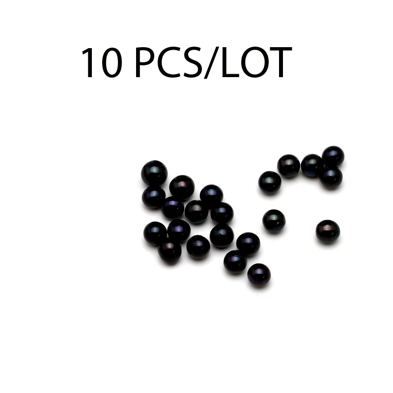 black Свободные бусины оптом 6-7-8 мм Akoya жемчуг, красивый цвет akoya устрицы с жемчугом - Цвет: black