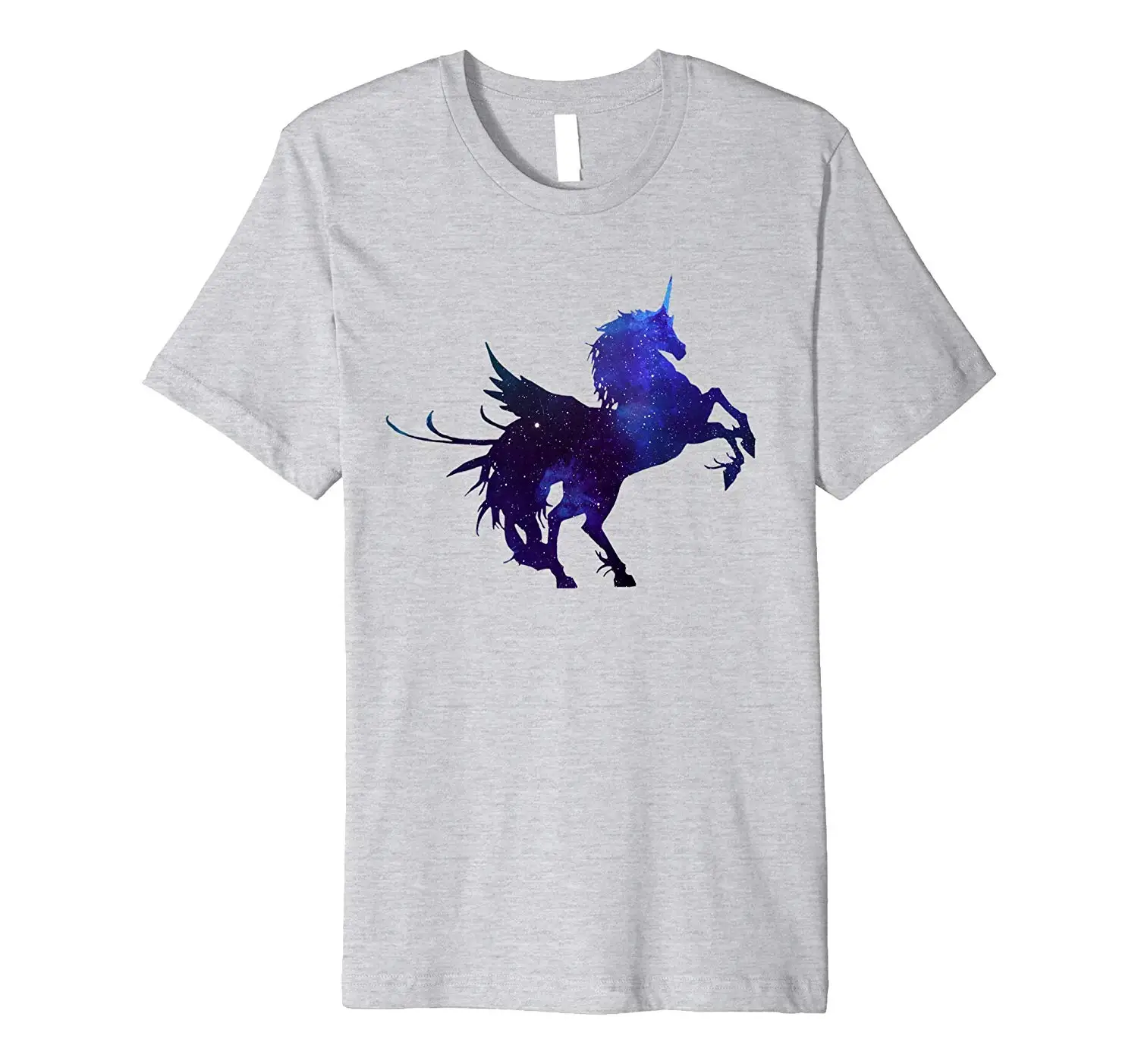 

Pegasus Unicorn Pegacorn Alicorn Watercolor Space T Shirt Summer Short Sleeves New Fashion T-Shirt 100% Cotton