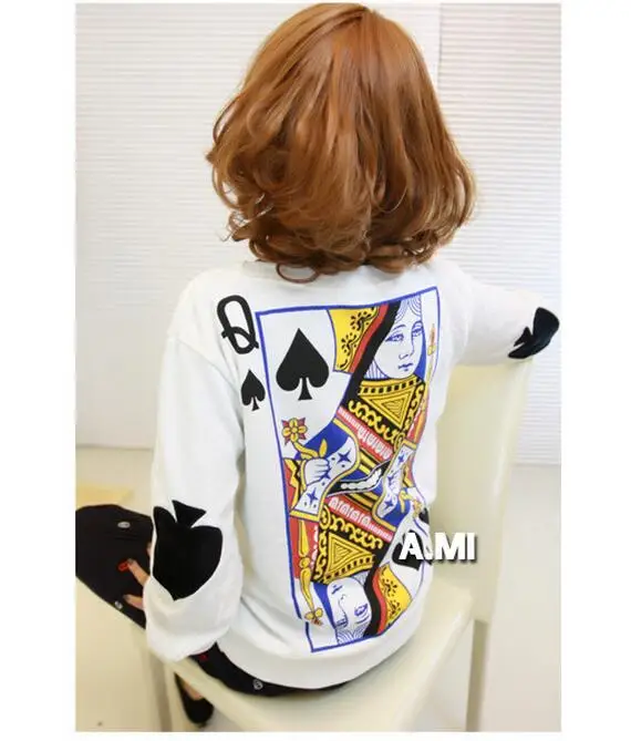 Футболка женская смешная в стиле покера 2019|t shirt women|t women funnyt-shirt loose |