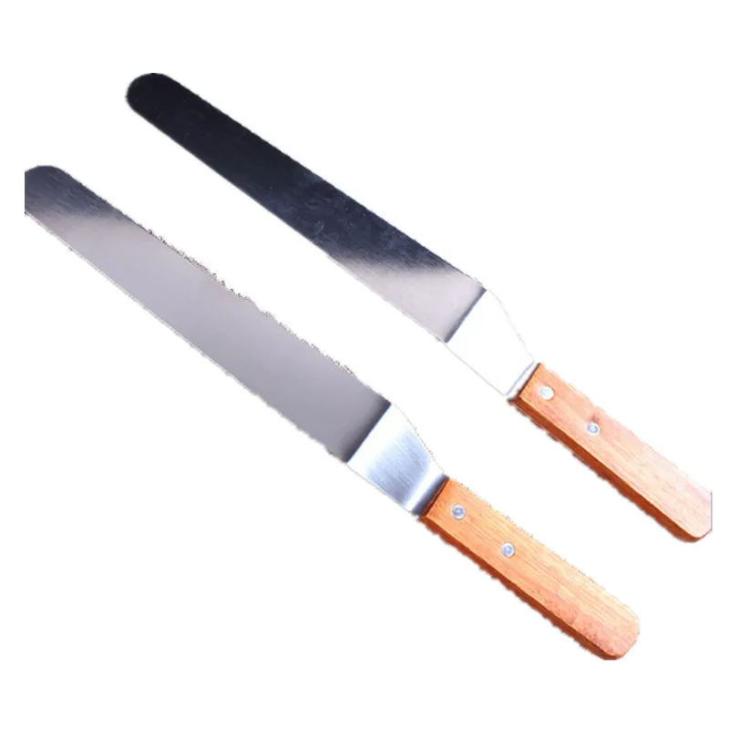 Крем для украшения торта из нержавеющей стали 10 дюймов 1 шт. гладкий наполнитель