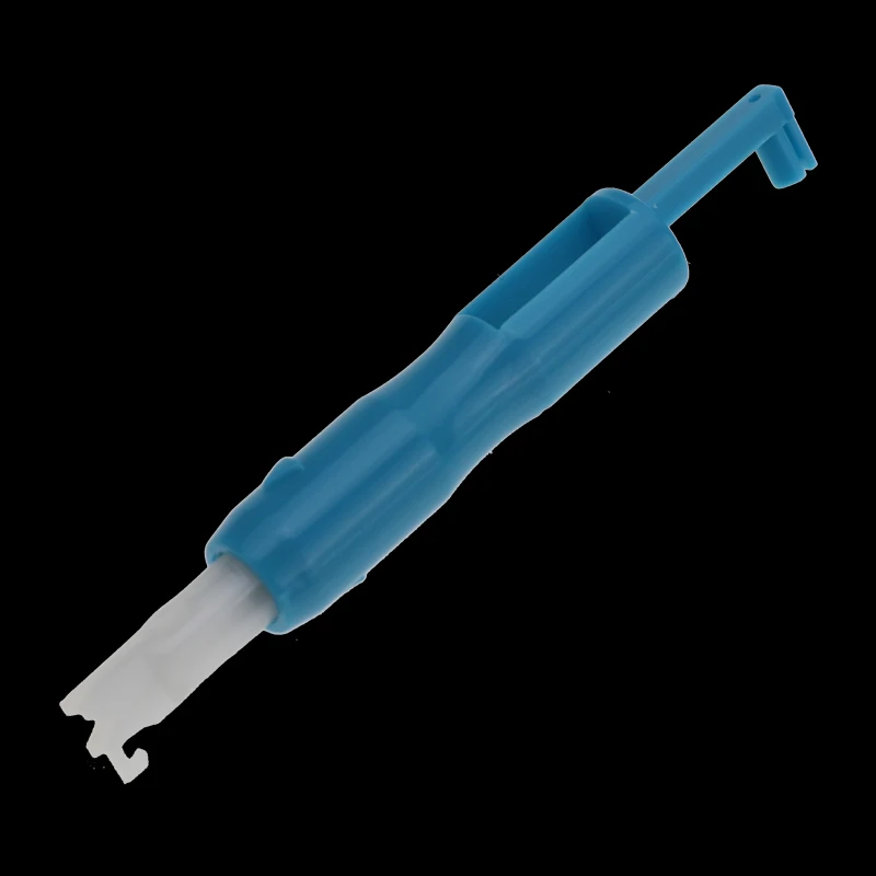 Blue Новинка, 1 шт., Нитевдеватель, инструмент для вставки, аппликатор для швейной машины, нить для шитья с английским руководством - Цвет: Blue
