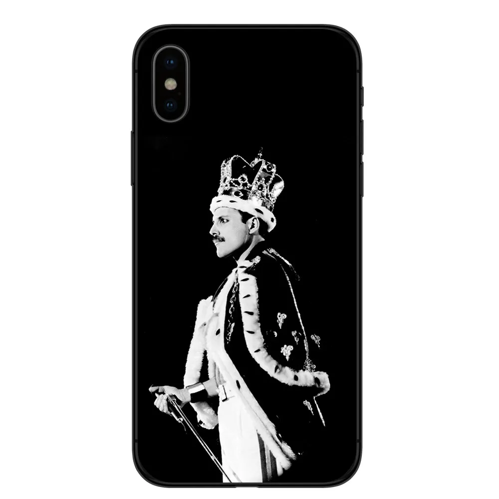 KACKYFUL чехол для телефона для Coque iPhone X XR XS Max 8 8Plus 7 7Plus 6 6S Plus 5S SE Фредди Меркури Queen band Мягкий силиконовый чехол