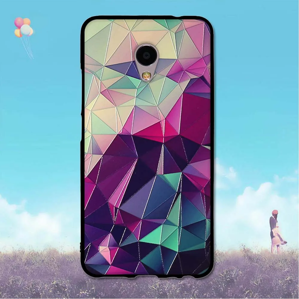 For Meizu M3E Case 5.5 inch Flower Painting Back Cover MEIZU M3 E Soft TPU Silicone Rubber Phone Bag for MeizuM3E Shell | Мобильные