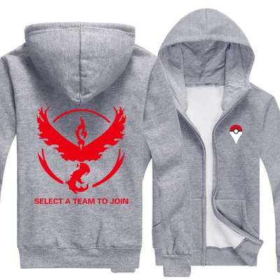 9 Новые толстовки для мужчин и женщин для Аниме Pokemon Team Mystic Valor Instinct дизайн толстовка унисекс пальто толстовка - Цвет: 9