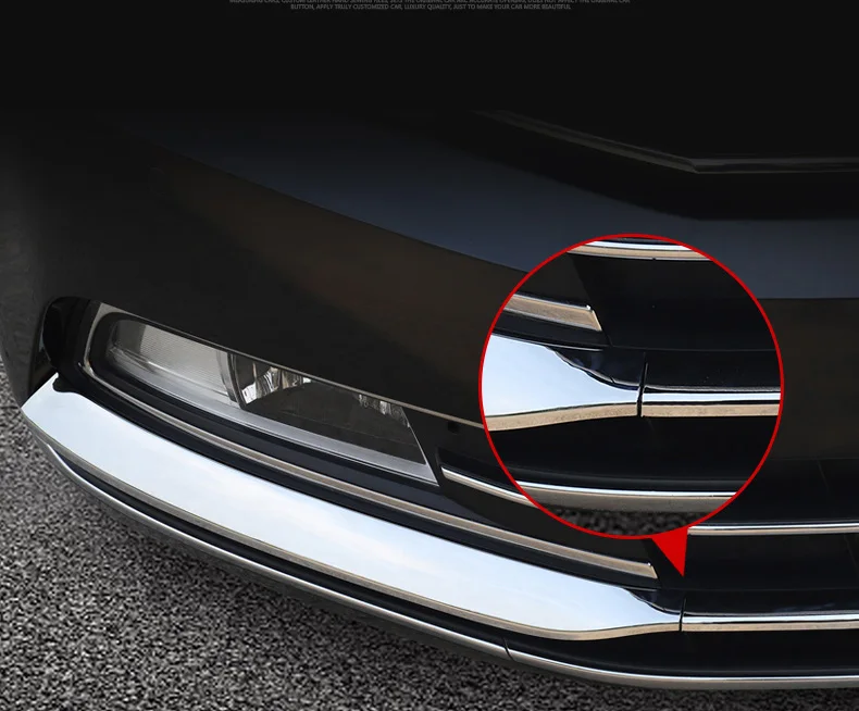 Для vw passat b8 sendan Европейская версия хромированная отделка переднего бампера