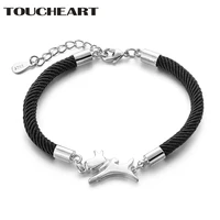 toucheart luxury charms s925 dogs braceletsbangles for women designs silver dog bracelet black rope jewelry bracelet sbr190147