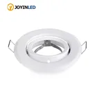 Круглый Белый Регулируемый Точечный светильник mr16 gu5.3 gu10, 10 шт.лот, галогенная лампа, держатель рамы, потолочный светильник GU10 MR16