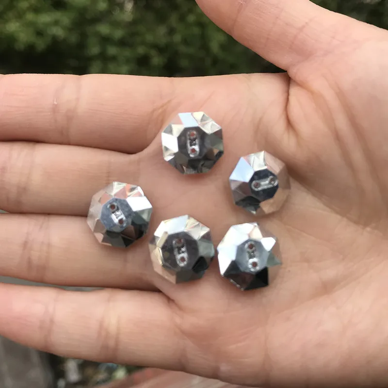 20pcs High-grade Bright Crystal gemstone buttons Sewing for shirt glass garments Accessories 13mm | Дом и сад