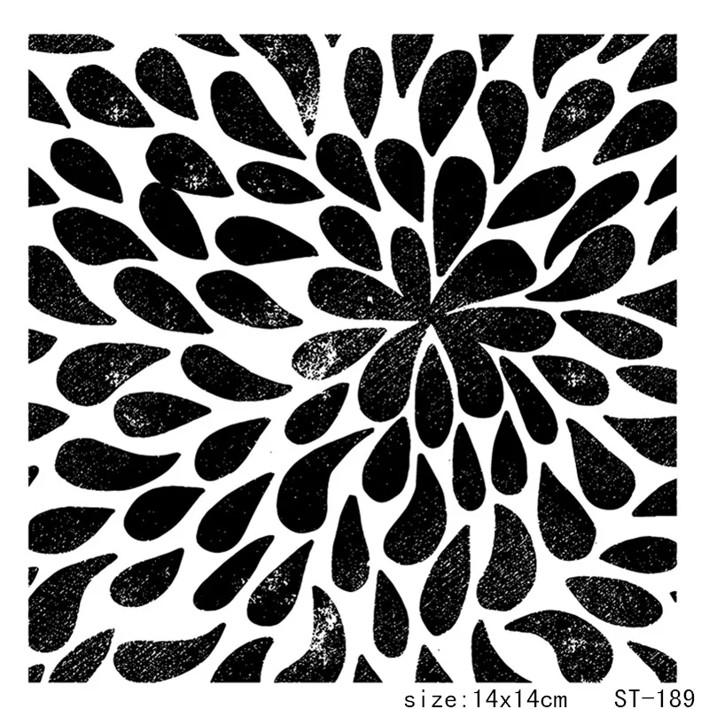 

AZSG Raindrop Style Coffee Printing Clear Stamps/Seals For scrapbooking DIY Card Making/Album Silicone Decoration crafts 14x14cm