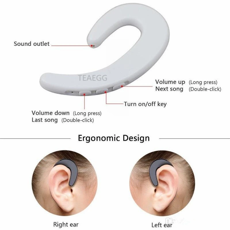 Y-12 Ear hook Headset Wireless Bluetooth Earphones Stereo Headphones HD call with Mic For Phone | Электроника