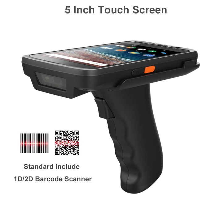 5-дюймовый прочный PDA Android 8 1 Honeywell/Zebra 1D 2D сканер штрих-кодов NXP NFC 13 56 M Бесплатный SDK