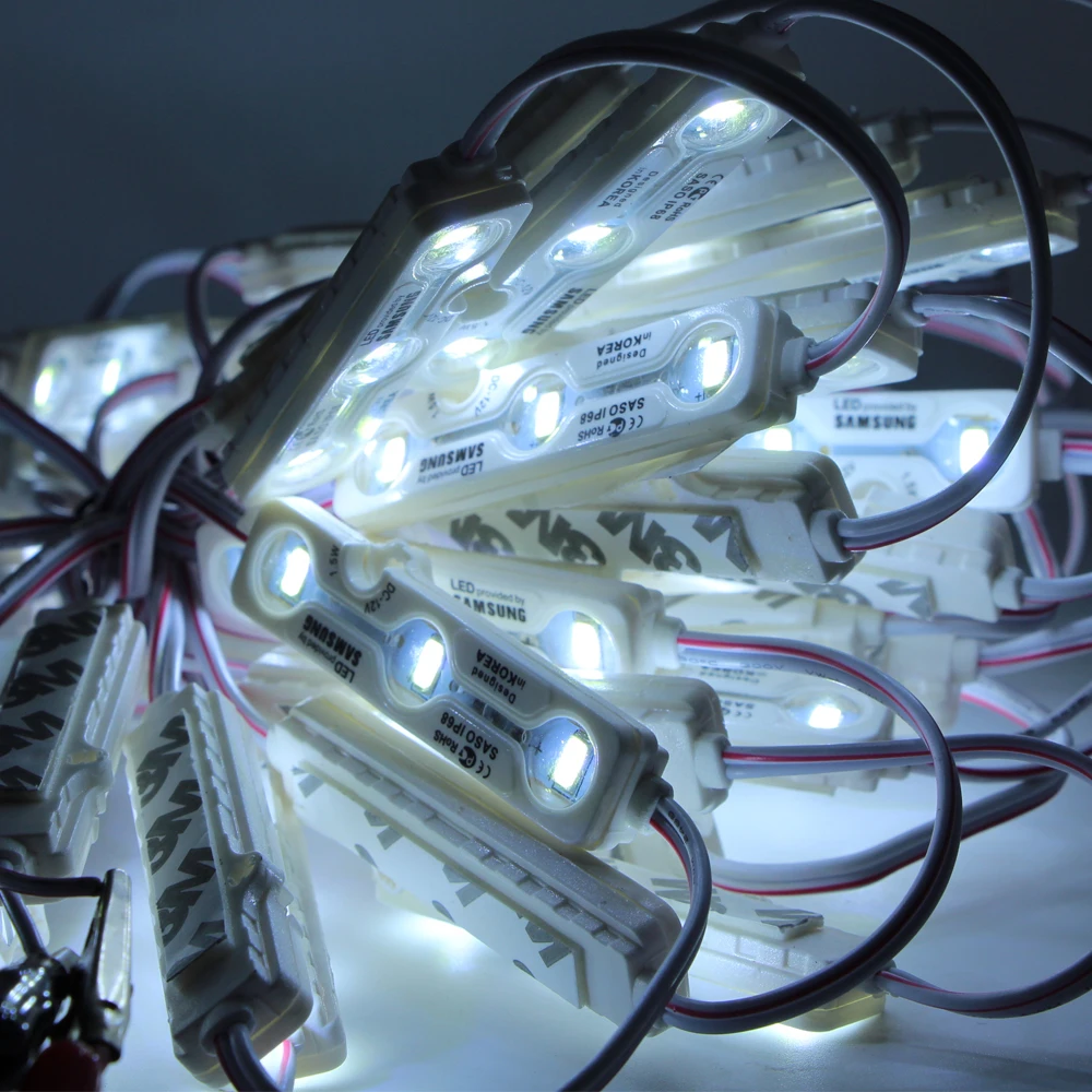 Samsung чип SMD 5730 3 светодиодный модуль освещения 12V IP68 Водонепроницаемый