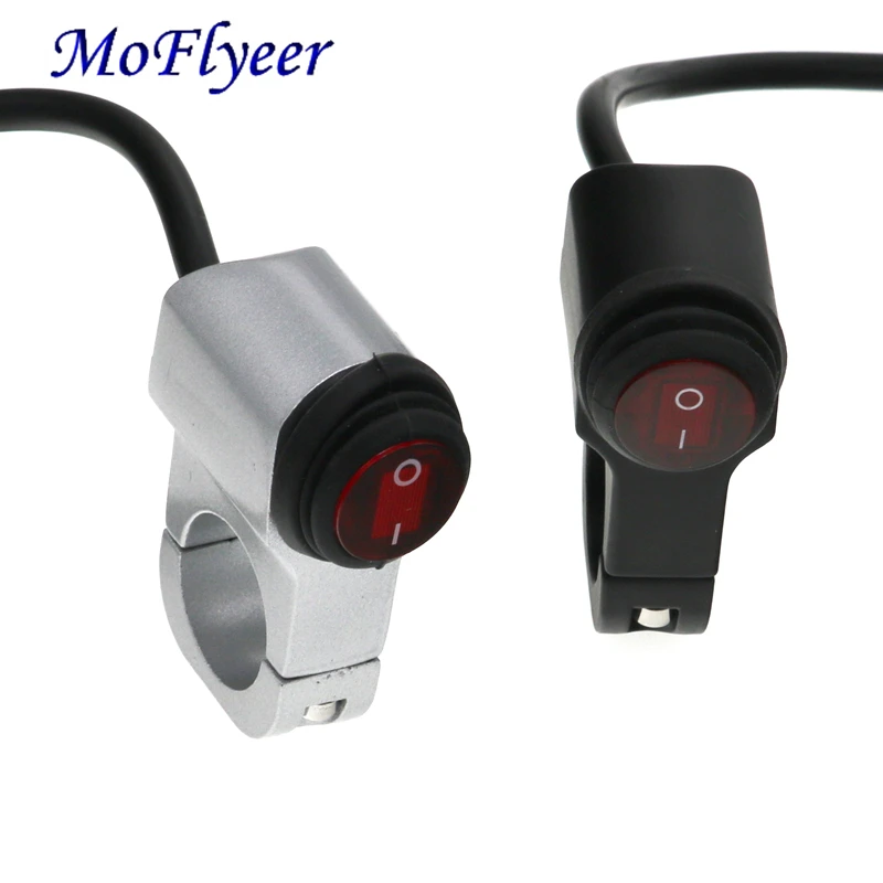 MoFlyeer мотоцикл 7/8 &quot16A водонепроницаемые переключатели из алюминиевого сплава 22