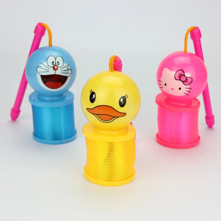 1 шт. фонарь Радуга круг мультфильм дизайн игрушки флэш пластиковые пружины с