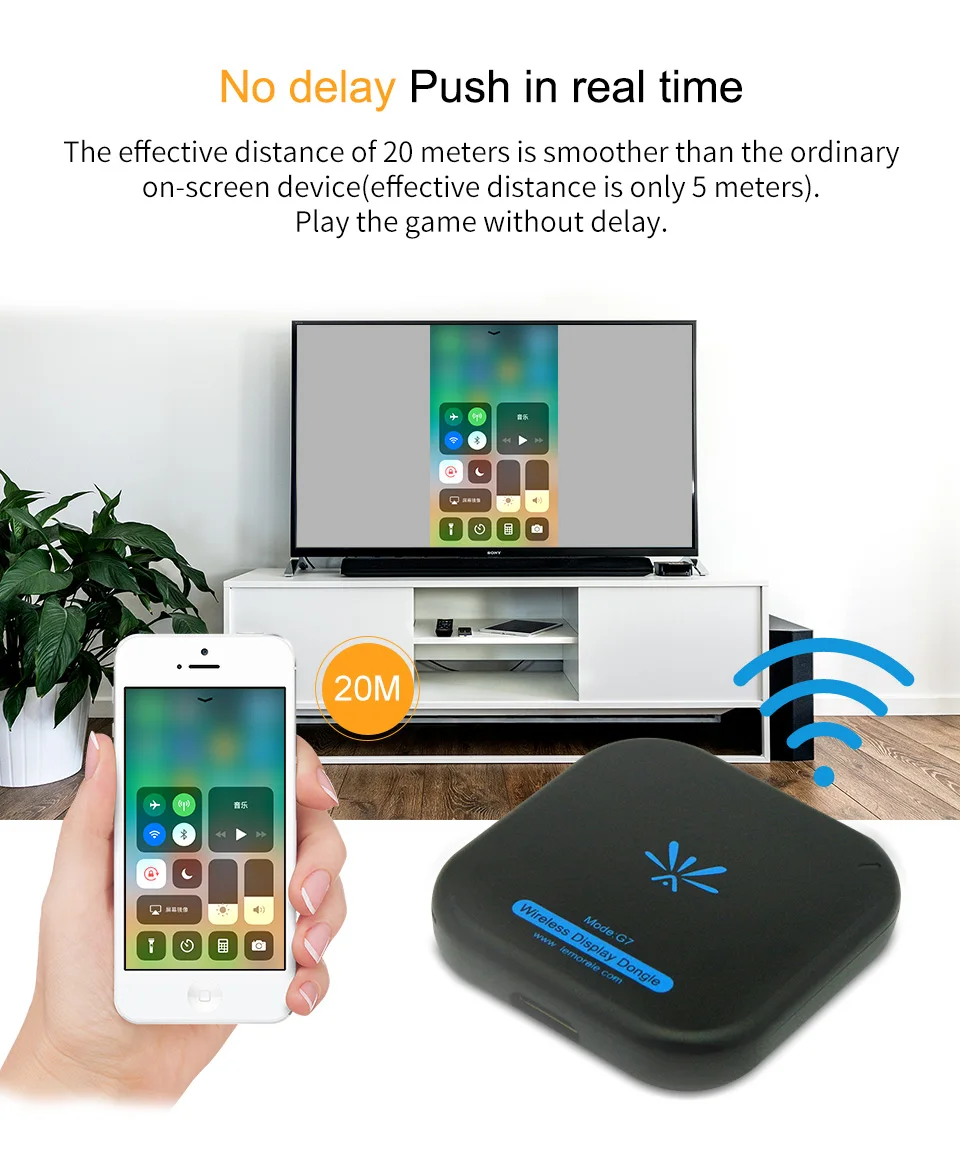 Новая ТВ-палка G7 5 ГГц высокоскоростной WiFi Дисплей ТВ ключ поддержка Miracast Airplay DLNA ТВ-Палка для Apple Android телефон