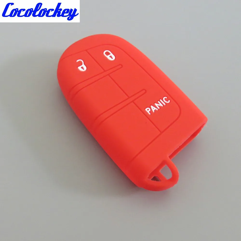 Силиконовый чехол Cocolockey для смарт ключа дистанционного управления JEEP CHRYSLER