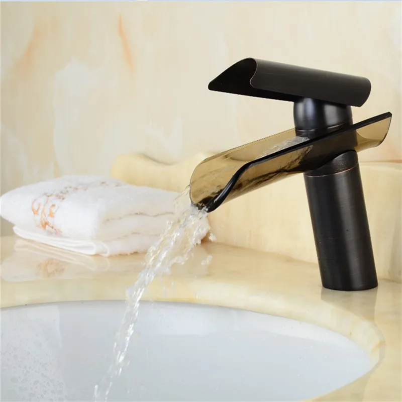 Горячая Распродажа водопад смеситель для ванной комнаты латунный Смеситель