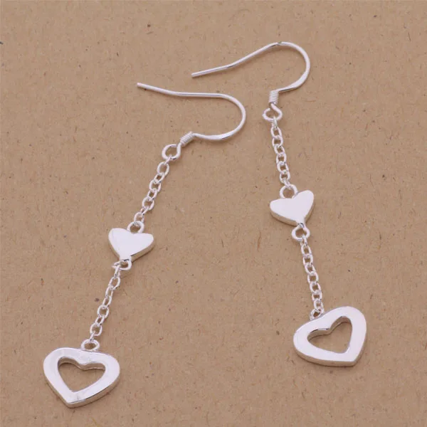 Модные ювелирные изделия милые длинные серьги подвеска в виде звезды/сердца для